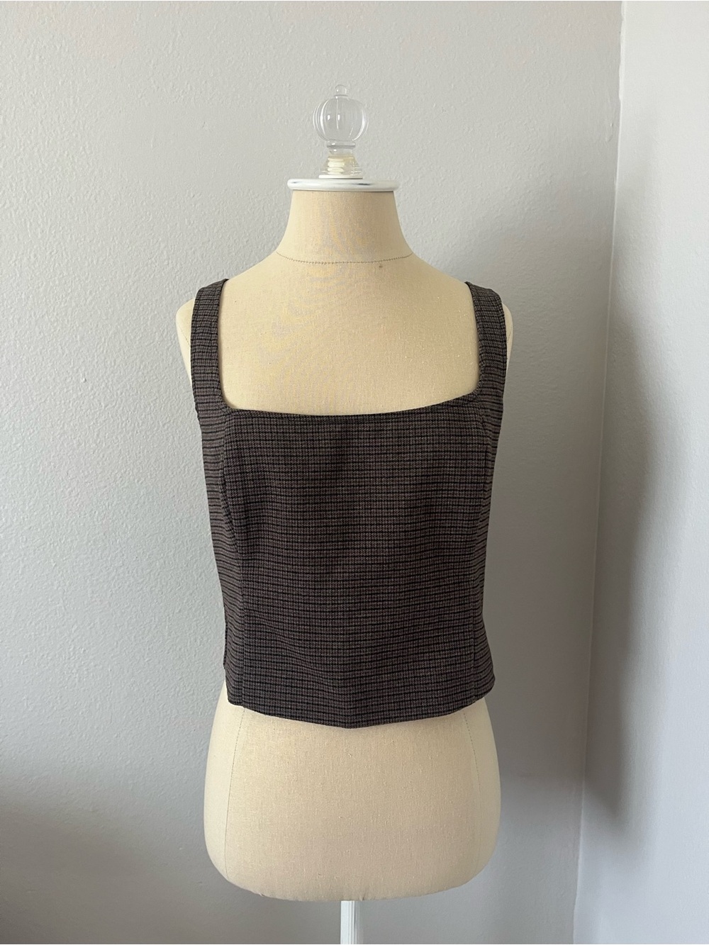 A&F Plaid Crop Top